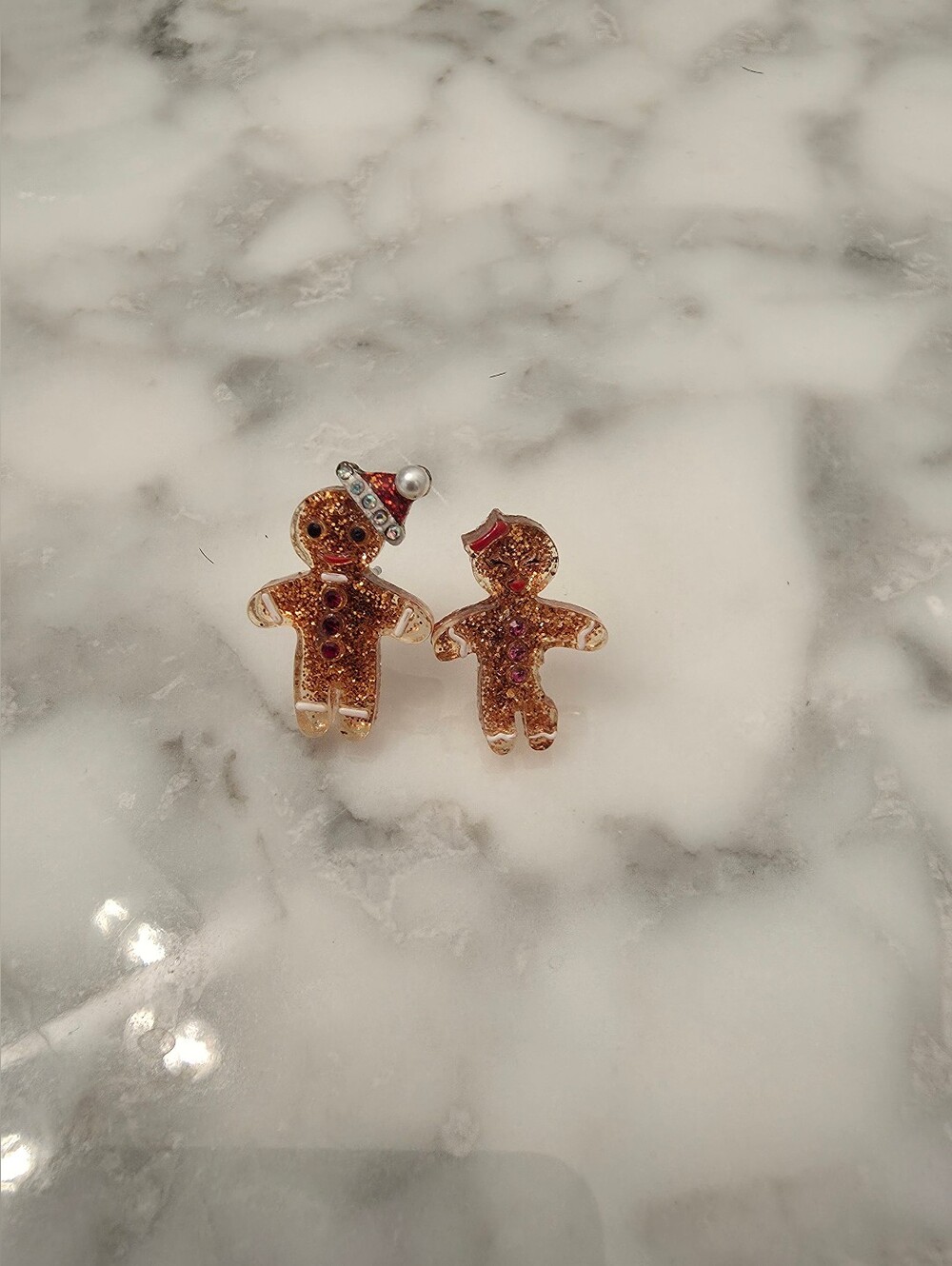 Betsey Johnson Christmas Gingerbread Earrings